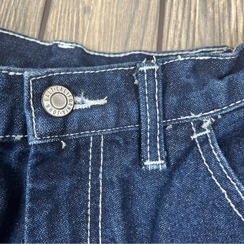John Galt Denim Cargo Pants Jeans Size Small Carpenter - Picture 4 of 14